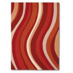 Design-Teppich Pop Art rot gestreift 140x200 