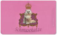 Frühstücksbrettchen Schmusekatze rosa 