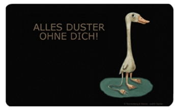 Frühstücksbrettchen Alles duster ohne dich! 