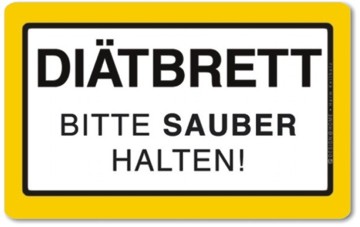 Frühstücksbrettchen Diätbrett 