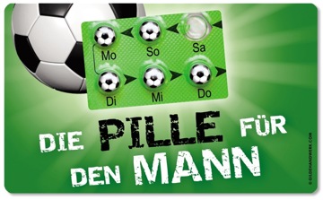 Frühstücksbrettchen Die Pille für den Mann 