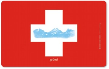 Frühstücksbrettchen Swiss Cross-Grüezi 