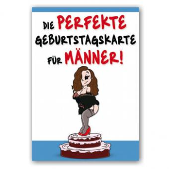 Perfekte Männer-Geburtstagskarte 