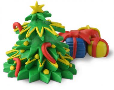 Knete Deinen eigenen Weihnachtsbaum 