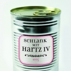 Motiv-Magnet Schlank mit Hartz IV 