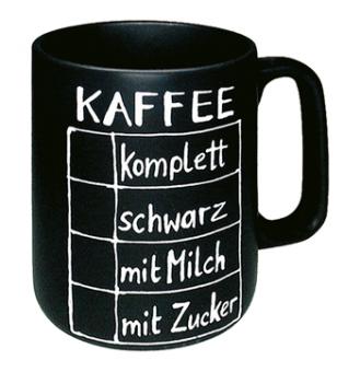 Tasse Schiefertafel 