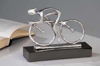 Skulptur Bike silber 