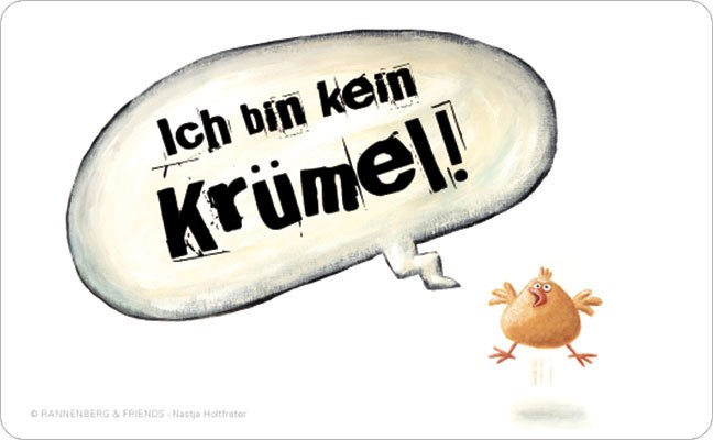 Frühstücksbrettchen Kein Krümel! 