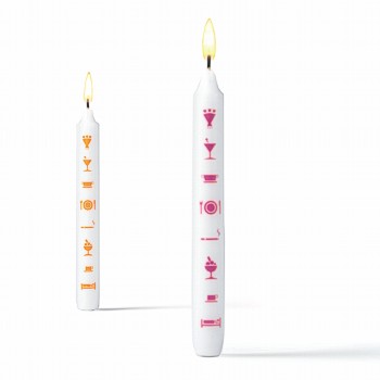 Candle-Light-Dinner Kerze pink 