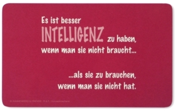 Frühstücksbrettchen Intelligenz 