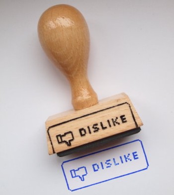 Holzstempel Dislike 