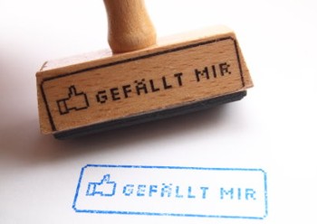 Holzstempel Gefällt mir 